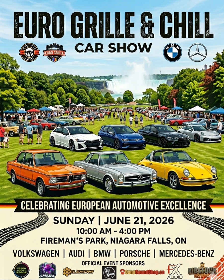 Euro Grille and Chill Car Show flyer